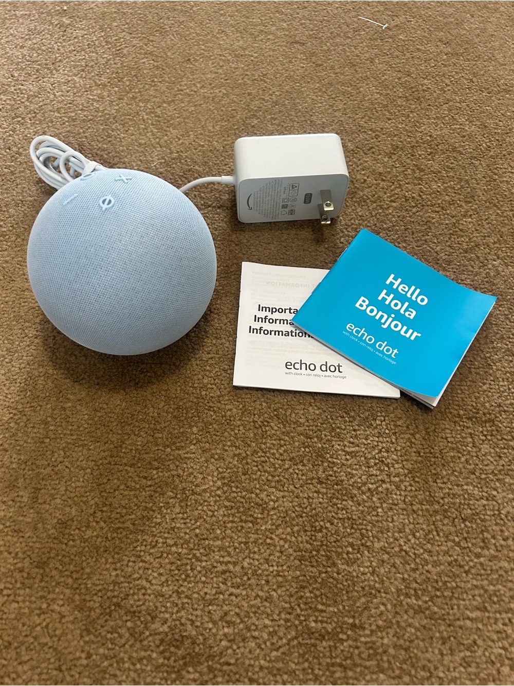 Amazon Echo Dot (4th Gen) Smart Speaker in Light Blue